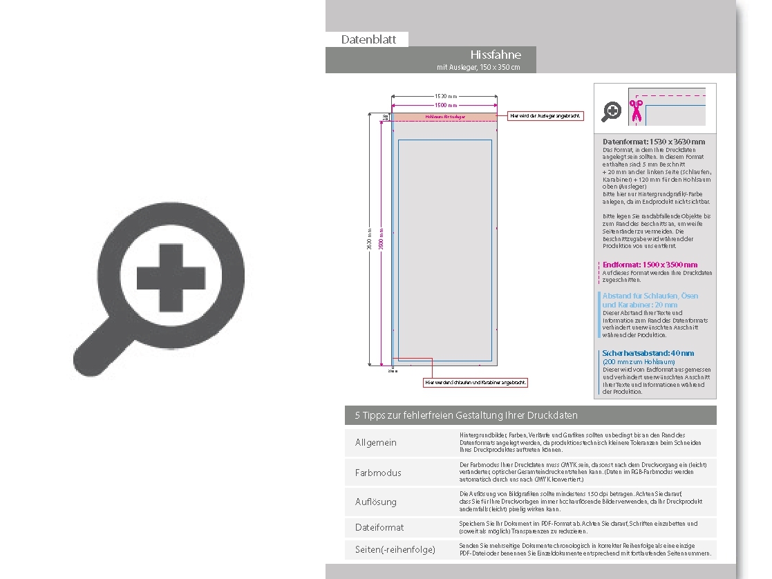 Product Bild hochwertige_hissfahne_f__r_masten_mit_ausleger__150_x_350_cm__4_0-farbig_bedruckt