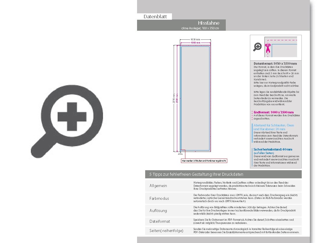 Product Bild hochwertige_hissfahne_f__r_masten_ohne_ausleger__100_x_350_cm__4_0-farbig_bedruckt