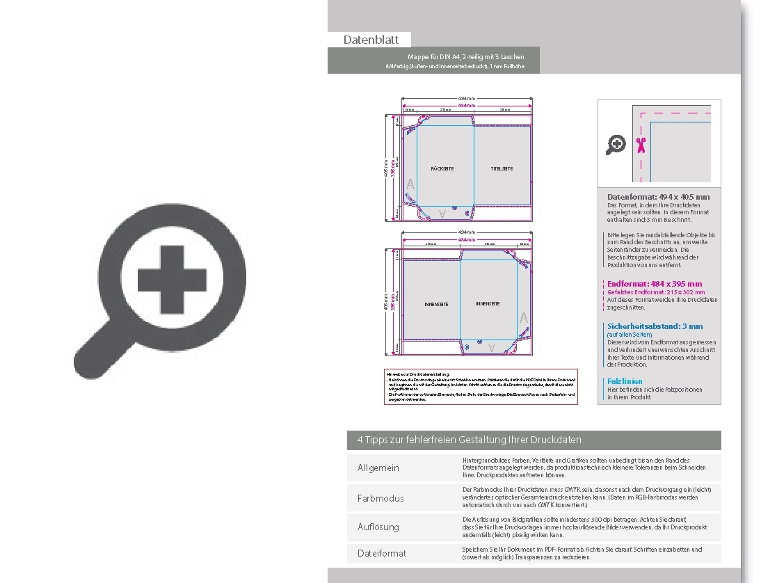 Product Bild mappe_f__r_din_a4__2-teilig_mit_3_laschen__4_4_farbig_(au__en-_und_innenseite_bedruckt)